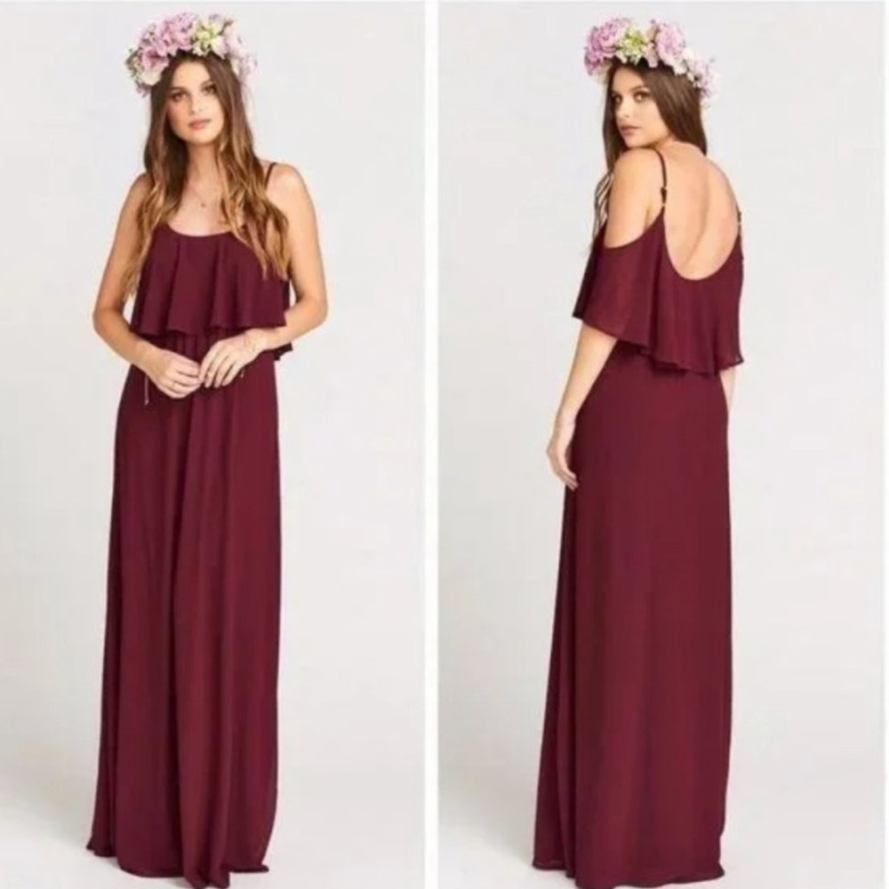 Show Me Your Mumu Caitlin Ruffle Maxi Dress